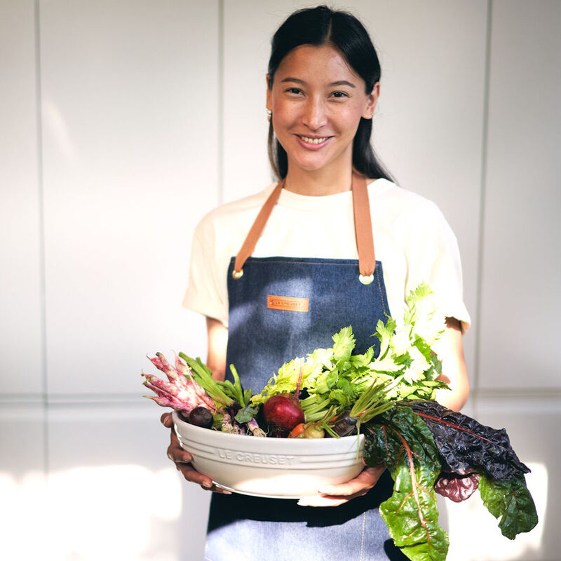 Le Creuset Chefs Apron Denim Blue image number 1